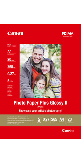punch mengen spanning Canon Plus Glossy II Photo Paper PP-201 - A4, 4x6", 5x5", 5x7" - Canon  Europe