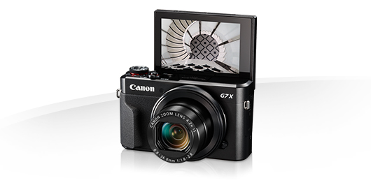 Canon PowerShot Digital Camera [G7 X Mark II] with Wi-Fi & NFC, LCD Screen,  and 1-inch Sensor - Black, 100-1066C001