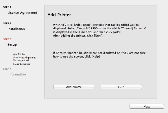 canon ij network tool says printer not found